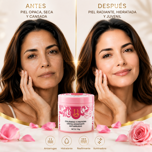 (OFERTA 2x1) YARA Crema Facial Antiarrugas - Piel firme, hidratada